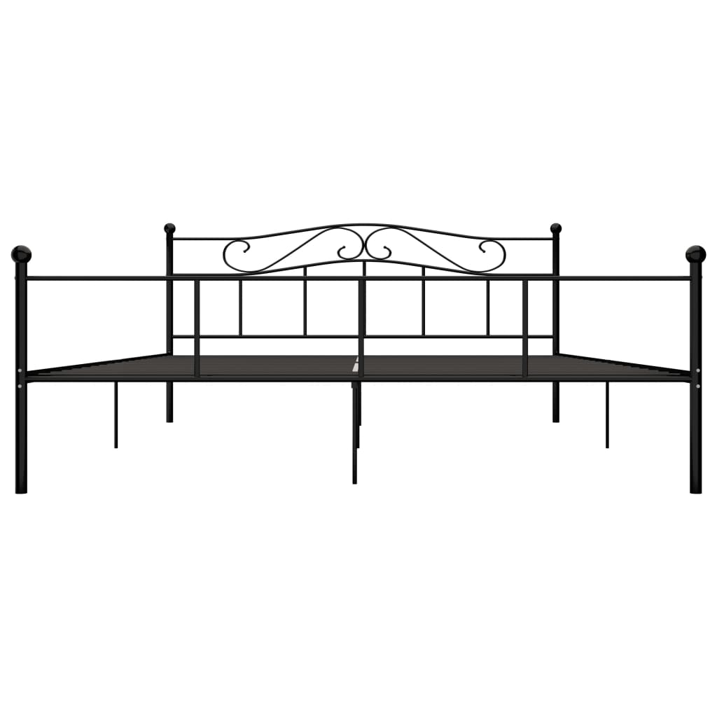 Okvir za krevet crni metalni 180 x 200 cm