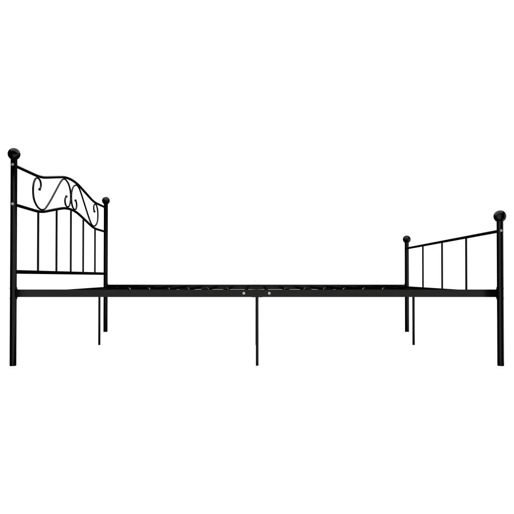 Okvir za krevet crni metalni 180 x 200 cm