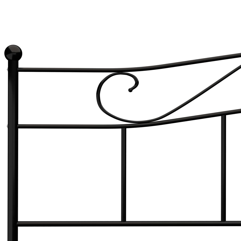 Okvir za krevet crni metalni 180 x 200 cm
