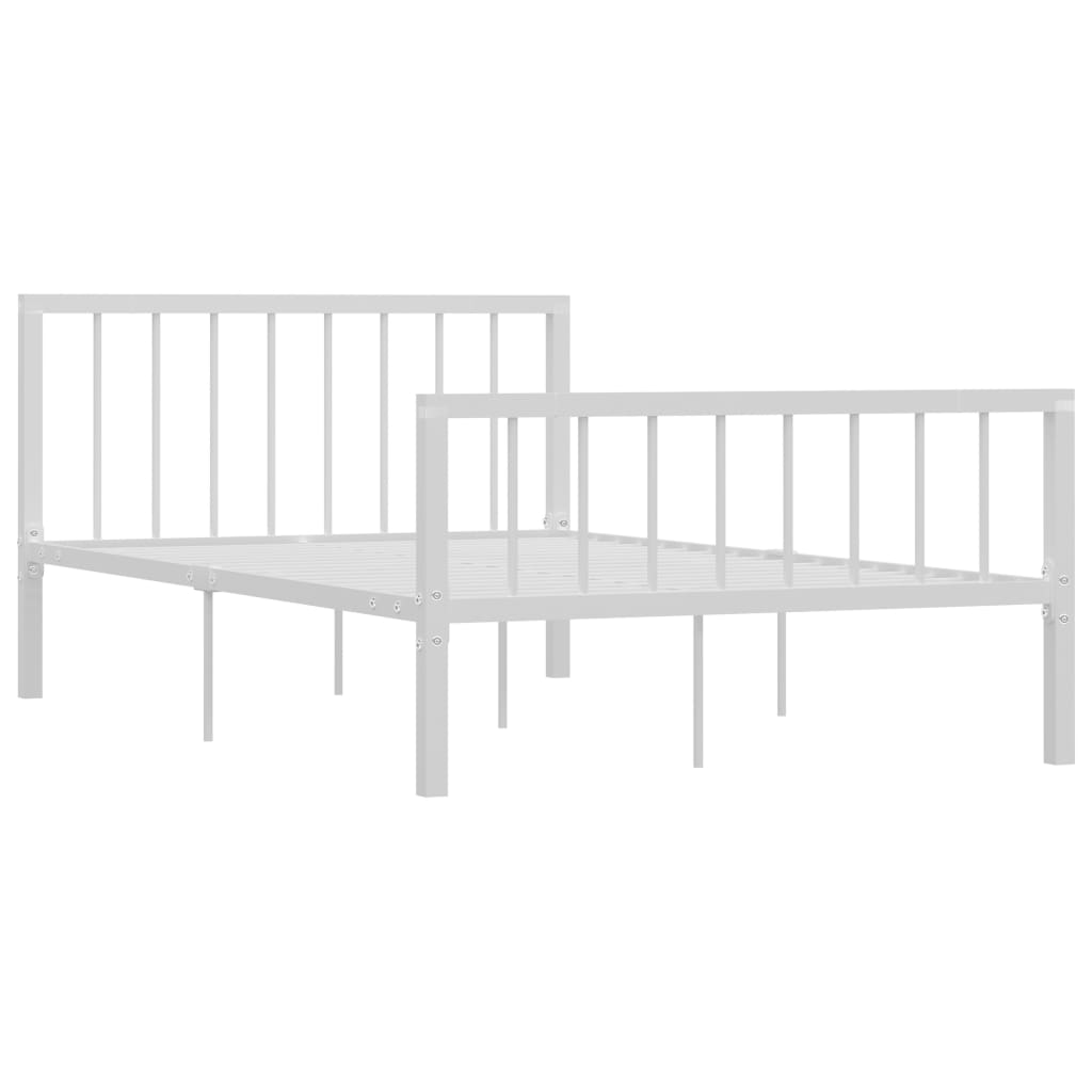 Okvir za krevet bijeli metalni 120 x 200 cm