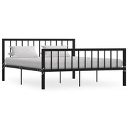 Okvir za krevet crni metalni 160 x 200 cm