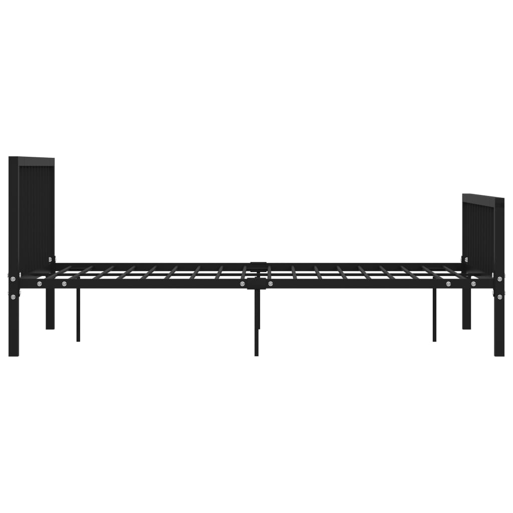 Okvir za krevet crni metalni 160 x 200 cm