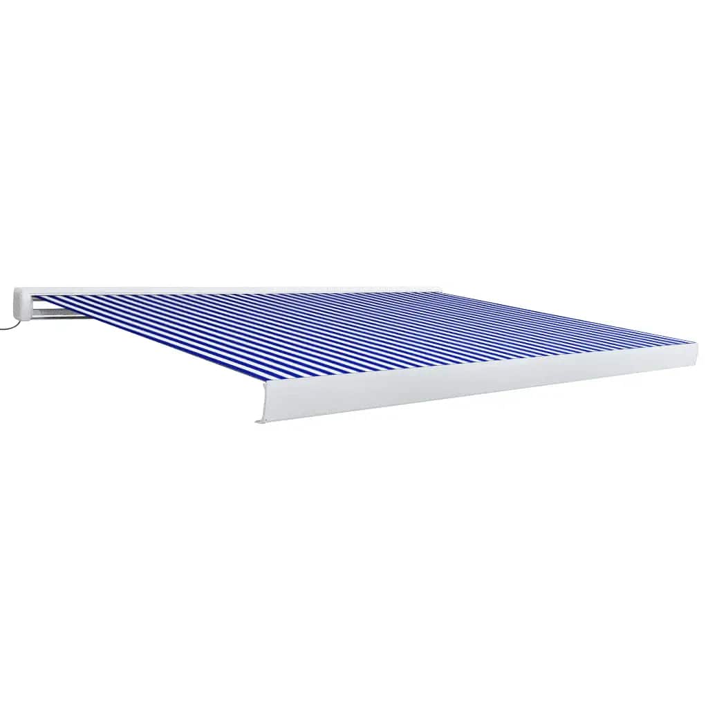 Motorizirana kazetna tenda 350 x 250 cm plavo-bijela