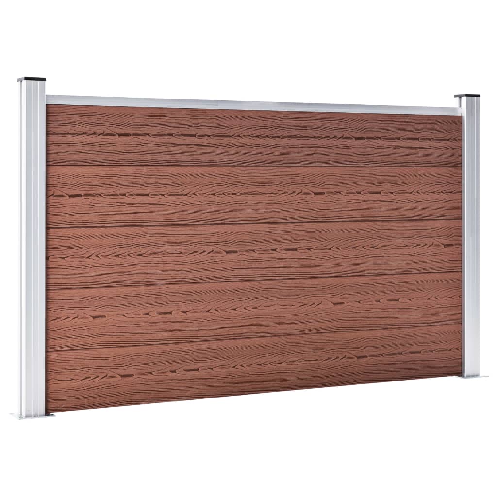 Vrtna ograda od WPC-a 526 x 106 cm smeđa