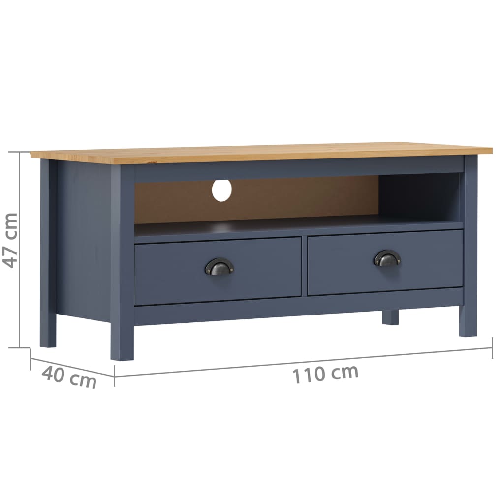 TV ormarić Hill boja meda 110 x 40 x 47 cm od masivne borovine