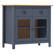 Komoda Hill siva 90 x 40 x 80 cm od masivne borovine