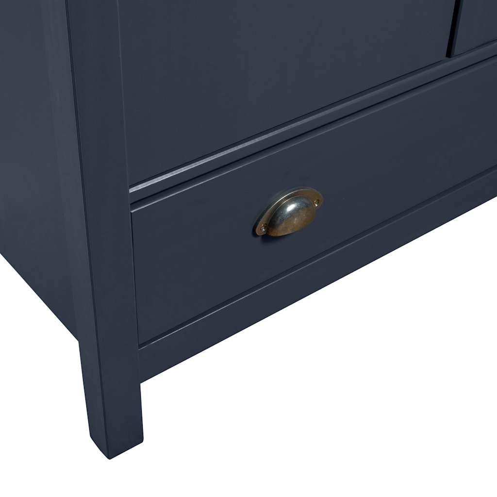 Dvokrilni ormar Hill sivi 89 x 50 x 170 cm od masivne borovine