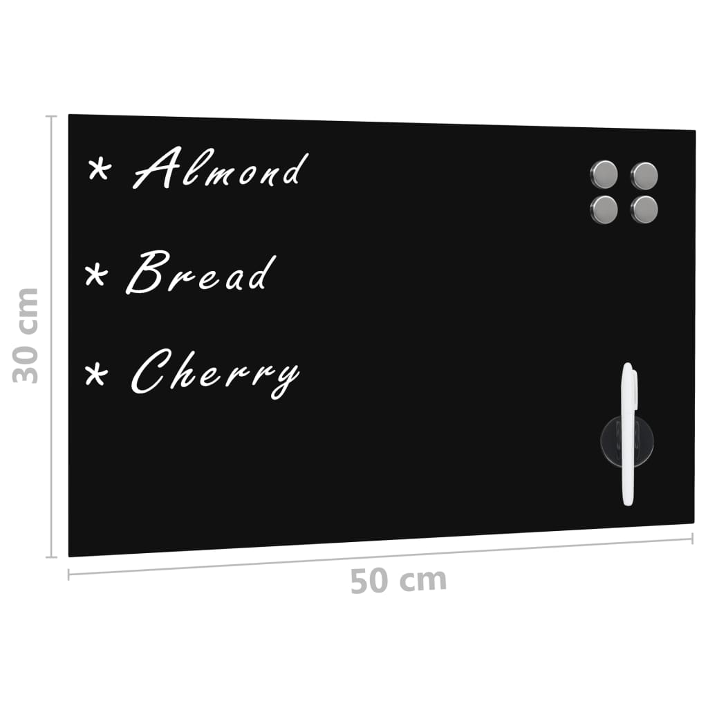 Zidna magnetna ploča od stakla 50 x 30 cm