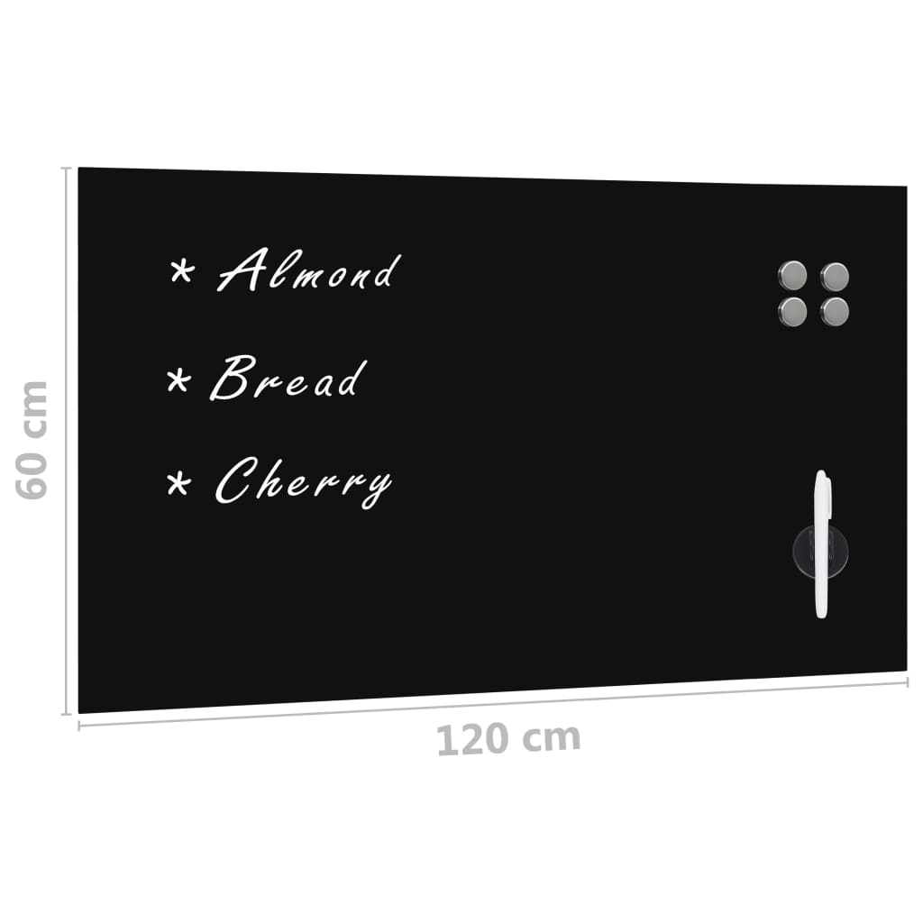 Zidna magnetna ploča od stakla 120 x 60 cm