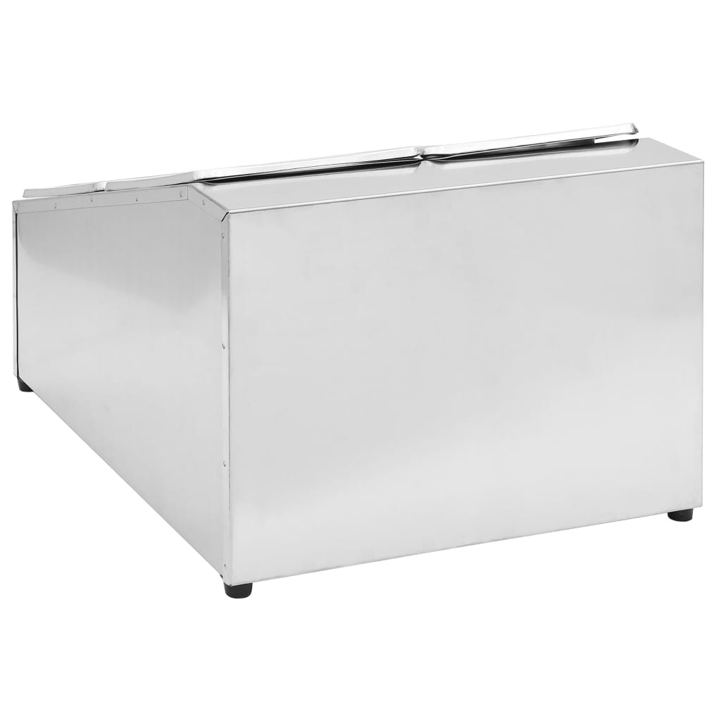Držač Gastronorm za 4 posude GN 1/6 od nehrđajućeg čelika