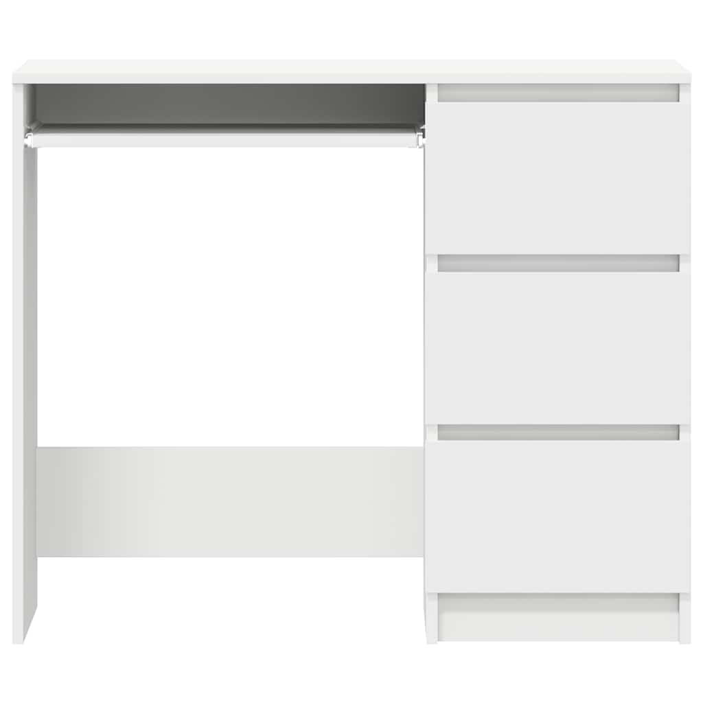 Radni stol bijeli 90 x 45 x 76 cm konstruirano drvo