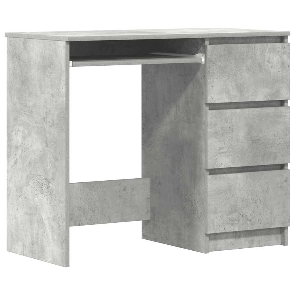 Radni stol siva boja betona 90 x 45 x 76 cm konstruirano drvo