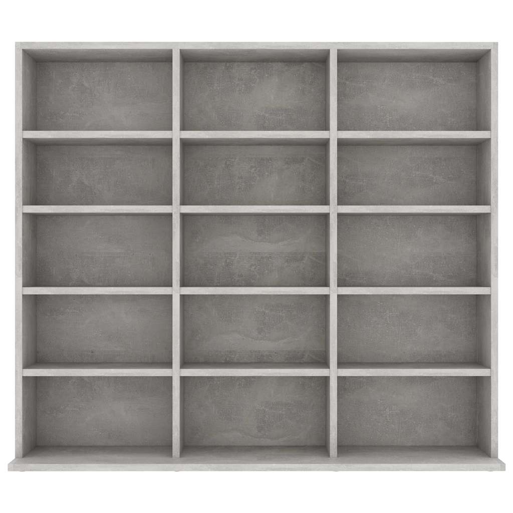 Ormarić za CD-ove boja betona 100x23x89,5 cm konstruirano drvo