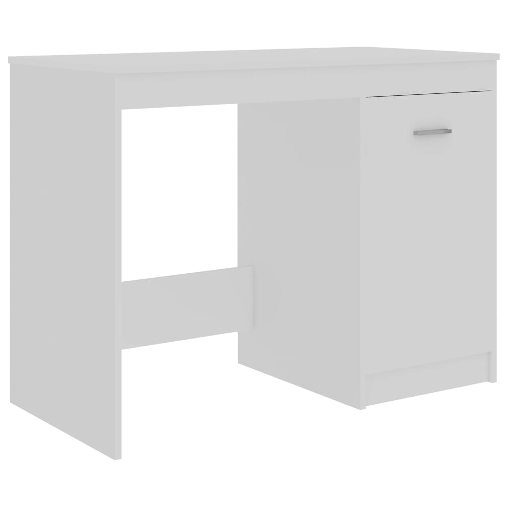 Radni stol bijeli 100 x 50 x 76 cm od konstruiranog drva