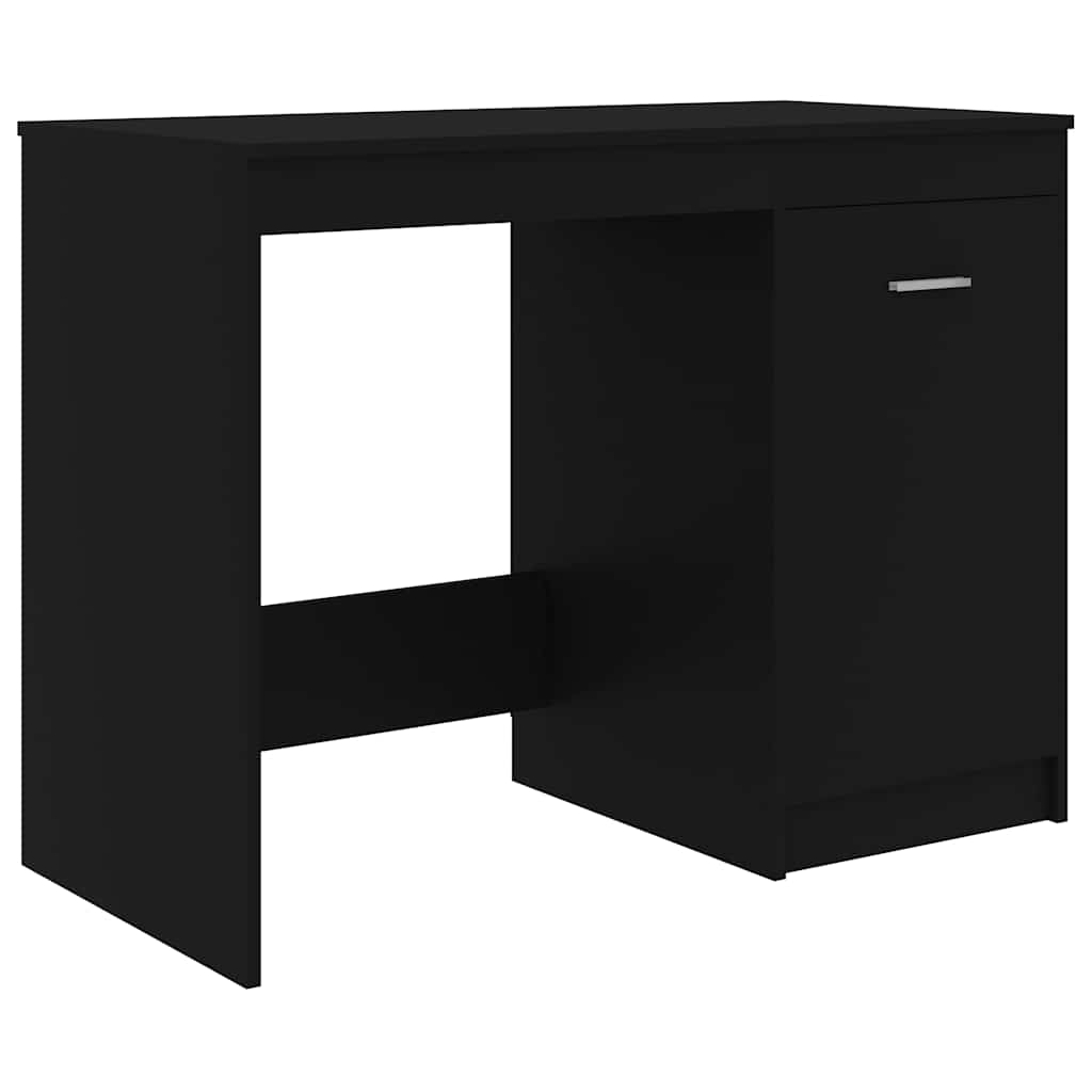 Radni stol crni 100 x 50 x 76 cm od konstruiranog drva