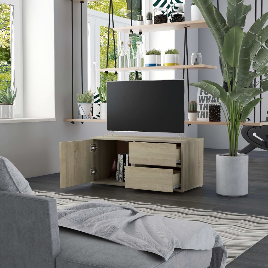 TV ormarić boja hrasta sonome 80 x 34 x 36 cm konstruirano drvo