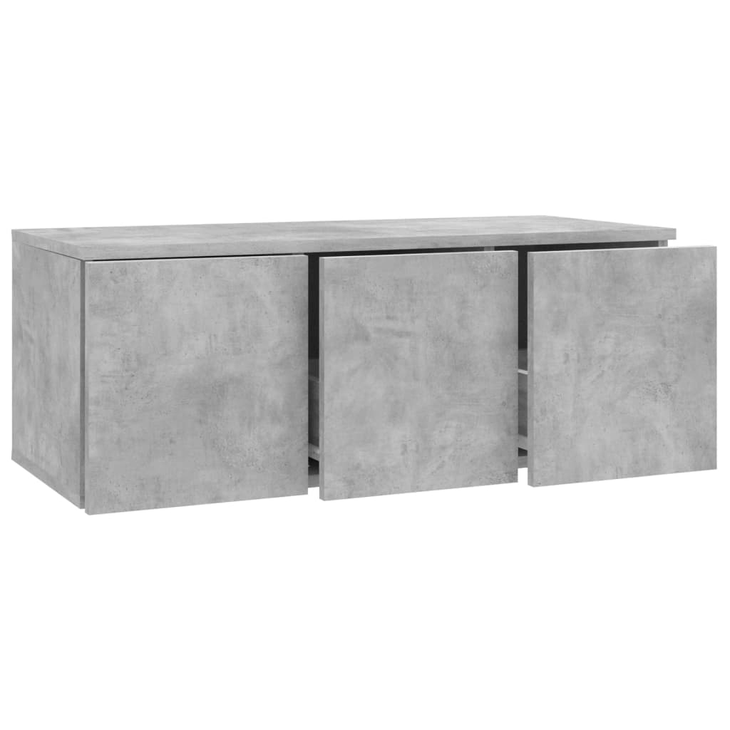 TV ormarić siva boja betona 80 x 34 x 30 cm konstruirano drvo
