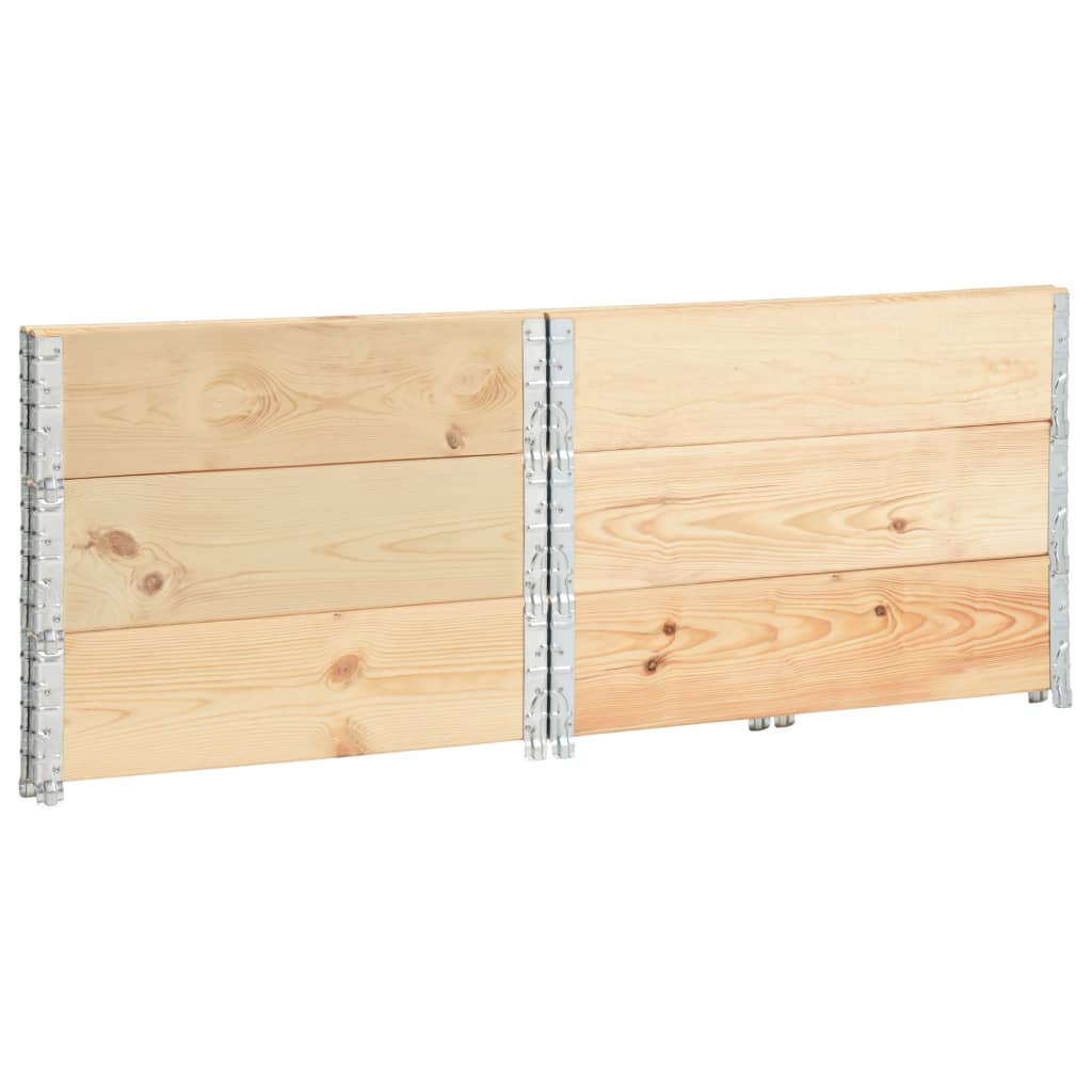 Okviri za palete 3 kom 100 x 100 cm od masivne borovine