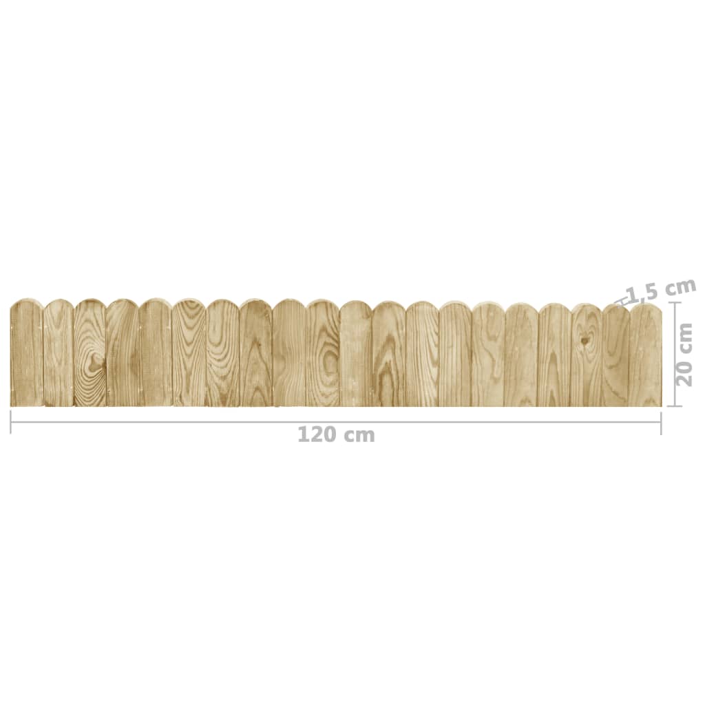Rolane ograde 3 kom 120 cm od impregnirane borovine