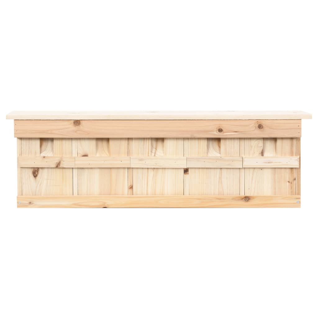 Kućica za vrapce s 5 odjeljaka 68 x 15 x 21 cm od jelovine