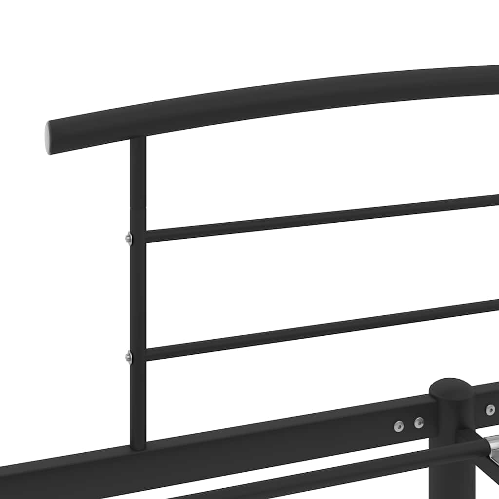 Okvir za krevet crni metalni 120 x 200 cm
