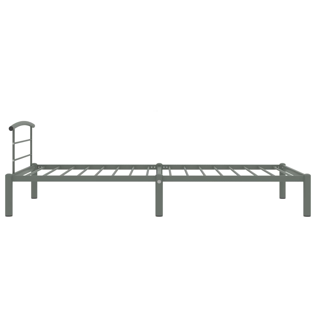 Okvir za krevet sivi metalni 90 x 200 cm