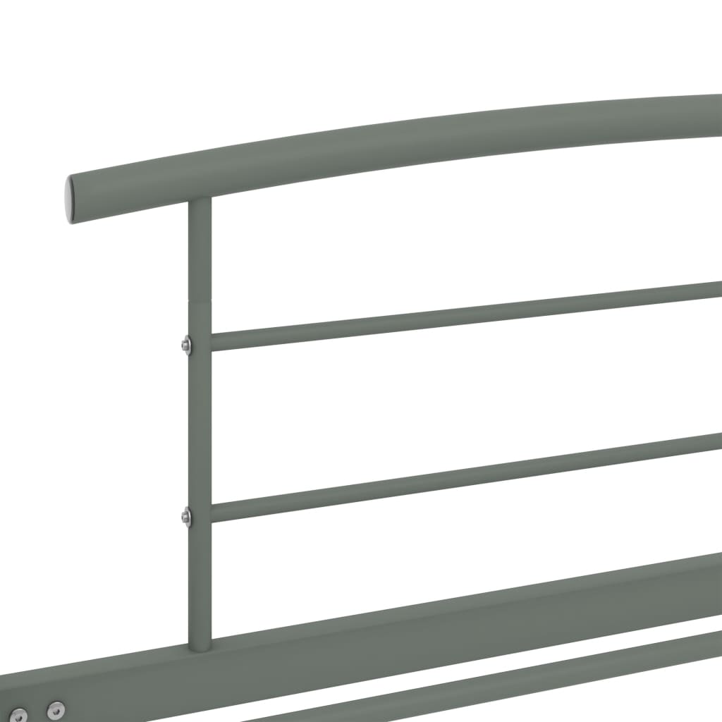 Okvir za krevet sivi metalni 90 x 200 cm