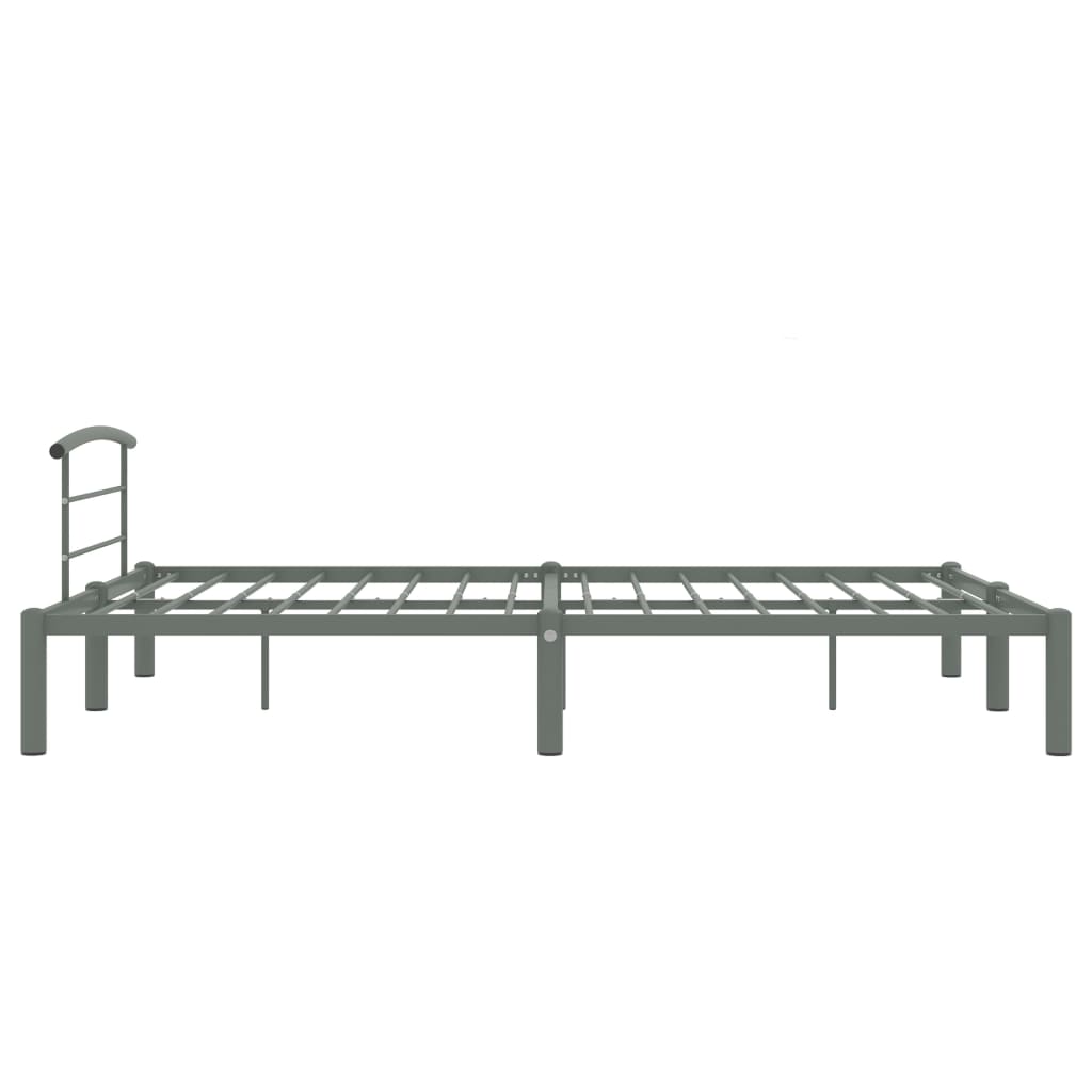 Okvir za krevet sivi metalni 160 x 200 cm