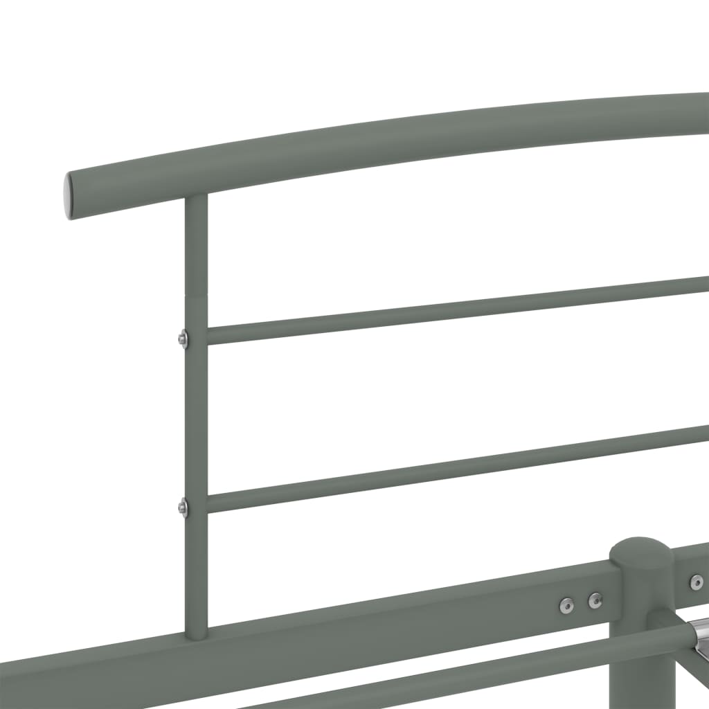 Okvir za krevet sivi metalni 180 x 200 cm