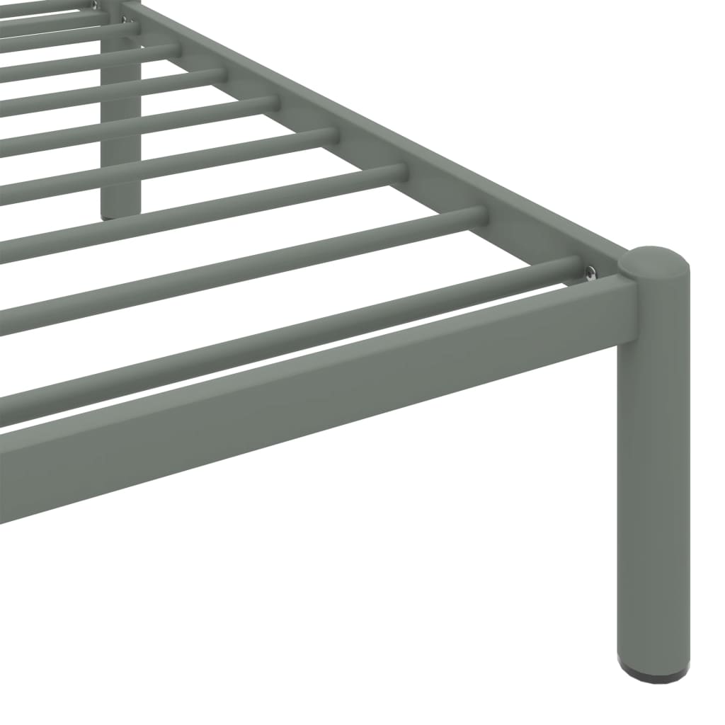 Okvir za krevet sivi metalni 180 x 200 cm