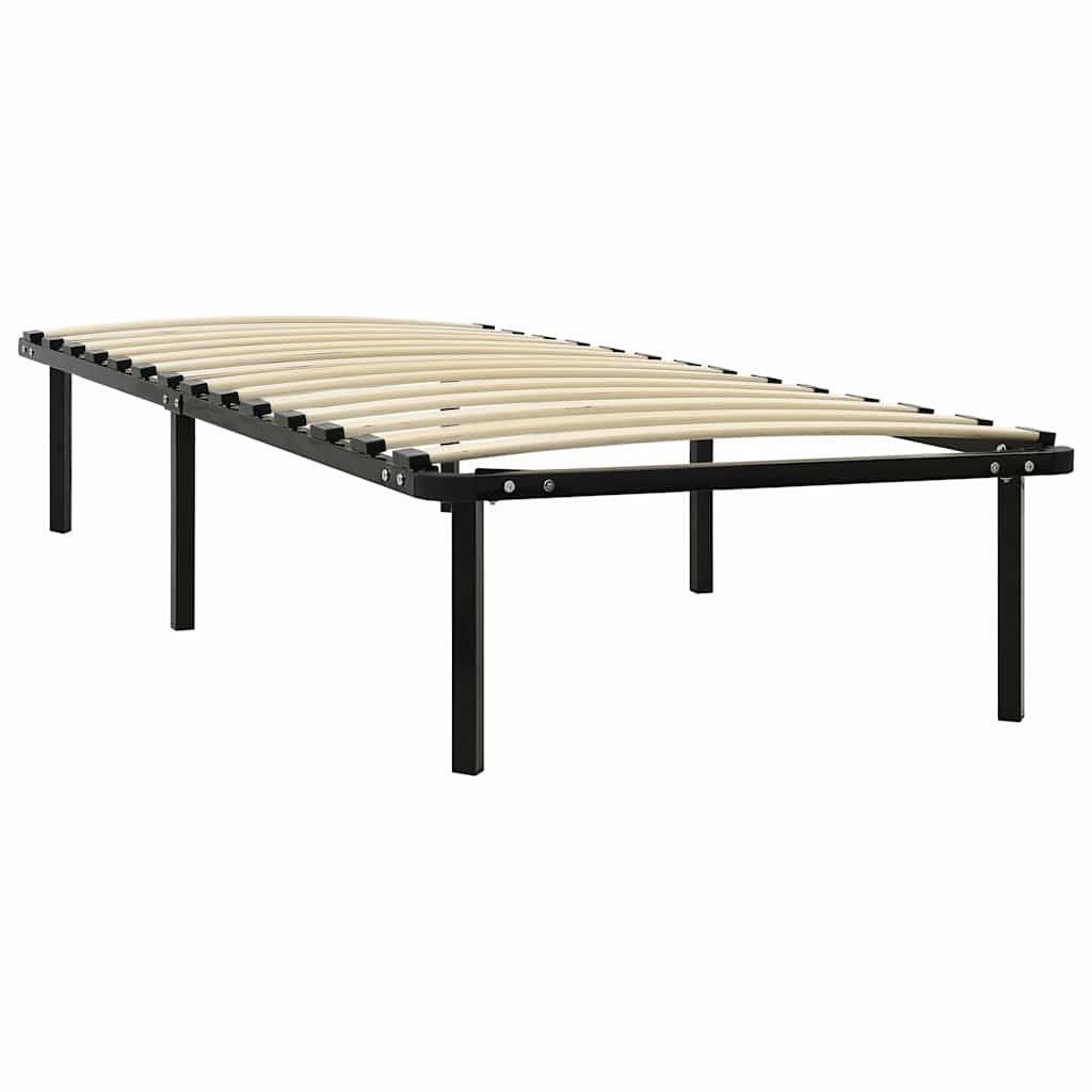 Okvir za krevet crni metalni 100 x 200 cm