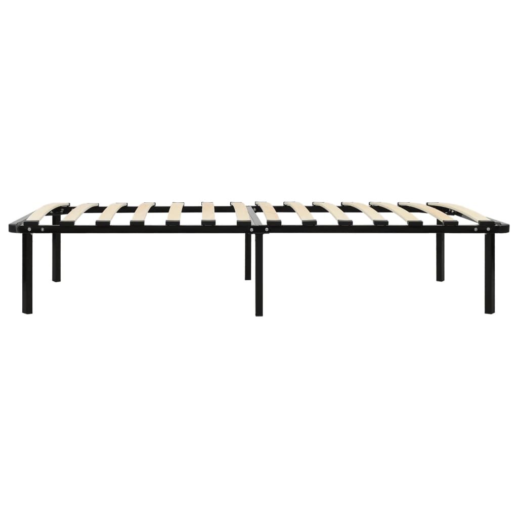 Okvir za krevet crni metalni 100 x 200 cm