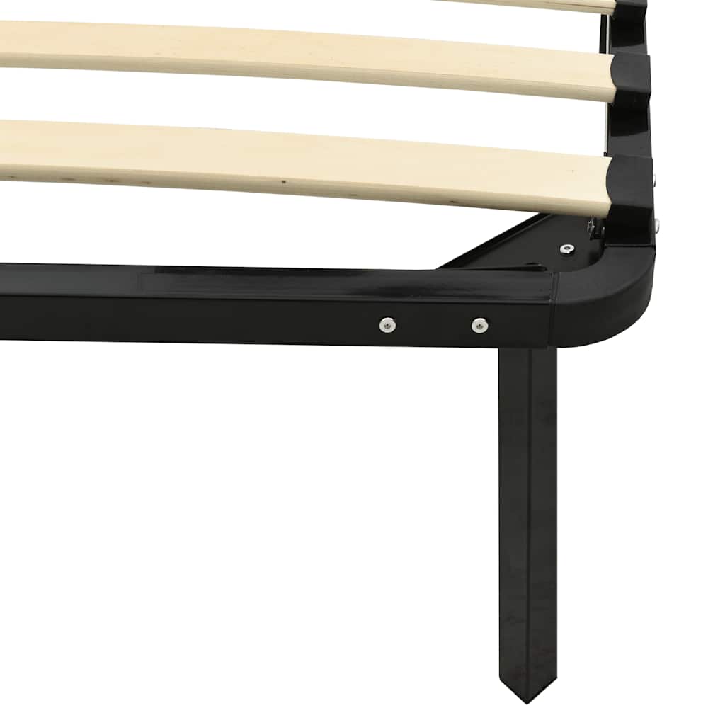 Okvir za krevet crni metalni 100 x 200 cm