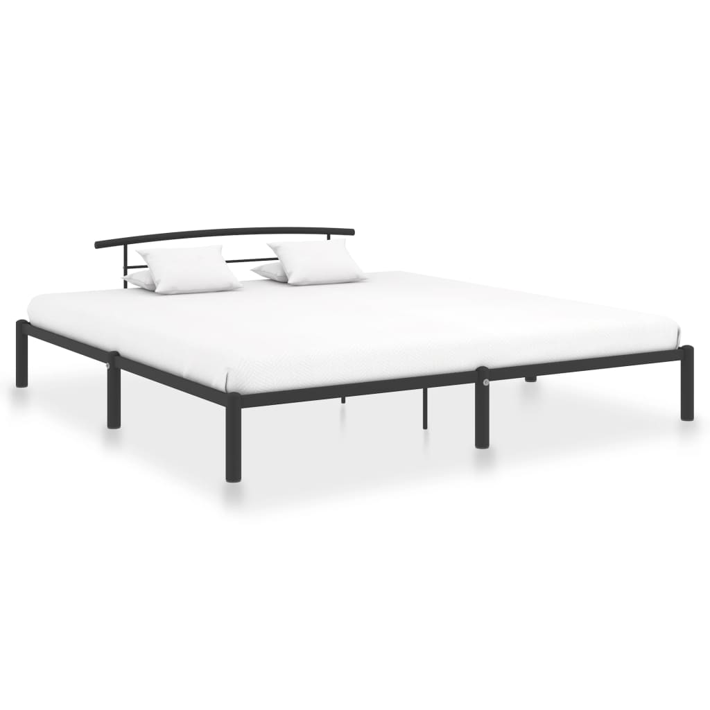 Okvir za krevet crni metalni 200 x 200 cm