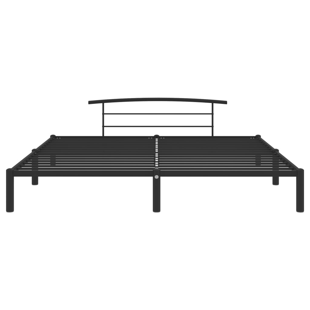 Okvir za krevet crni metalni 200 x 200 cm