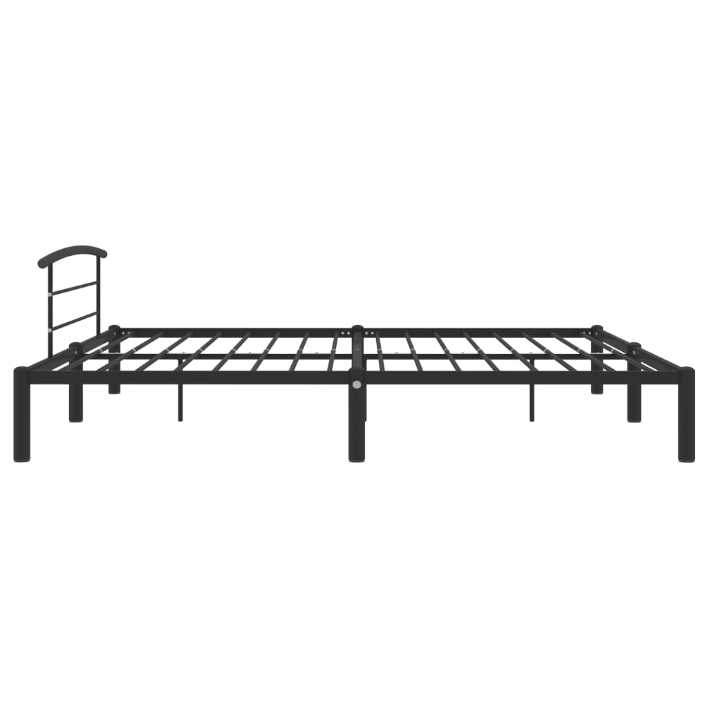 Okvir za krevet crni metalni 200 x 200 cm