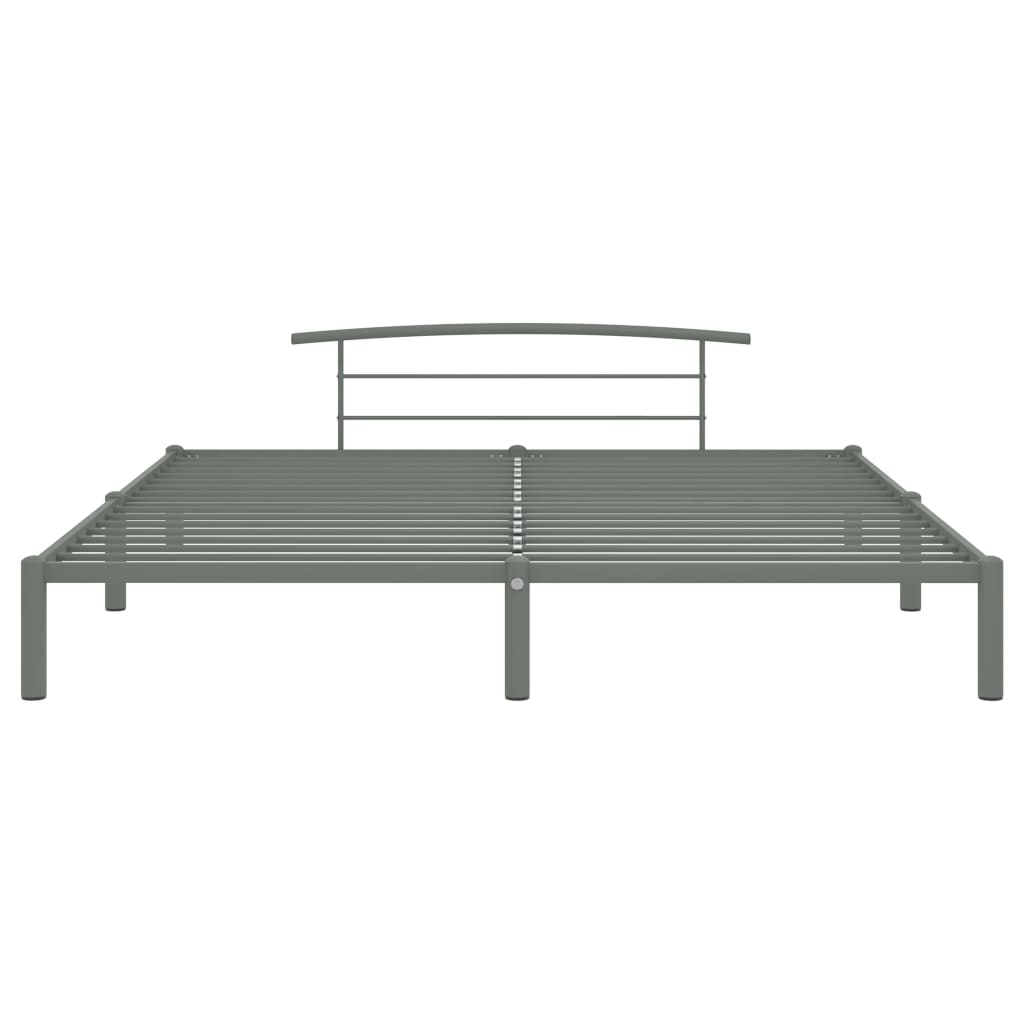 Okvir za krevet sivi metalni 200 x 200 cm