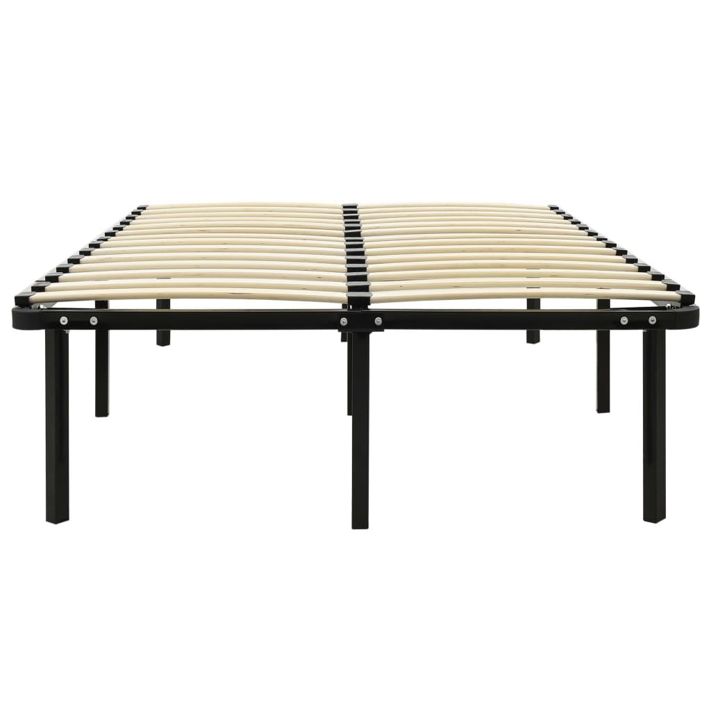 Okvir za krevet crni metalni 200 x 200 cm