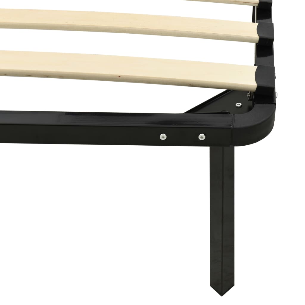 Okvir za krevet crni metalni 200 x 200 cm