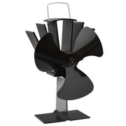 Ventilator za peć na toplinski pogon s 3 lopatice crni