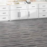 Podne daske 5,02 m² 36 pcs PVC Prugasta siva