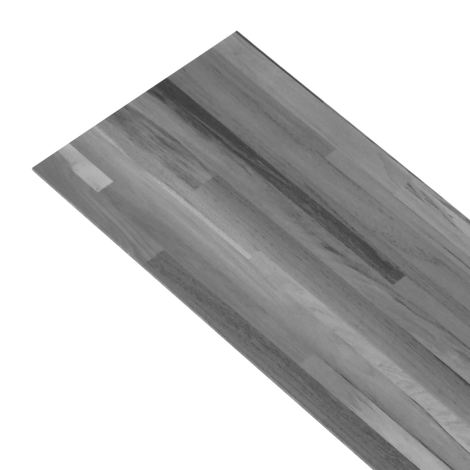 Samoljepljiva podna daska 32 pcs Prugasta siva 4,46 m² PVC