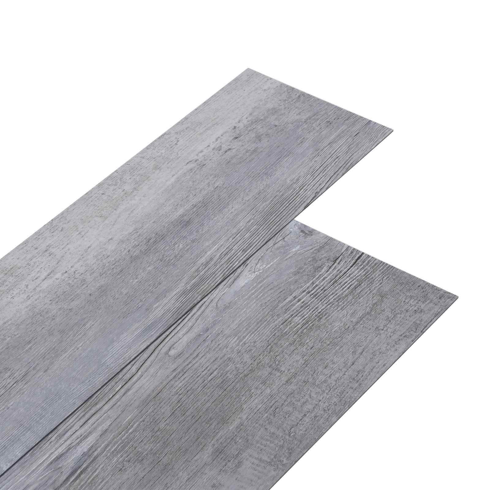 Podne daske 5,02 m² 36 pcs PVC Mat drvo sivo