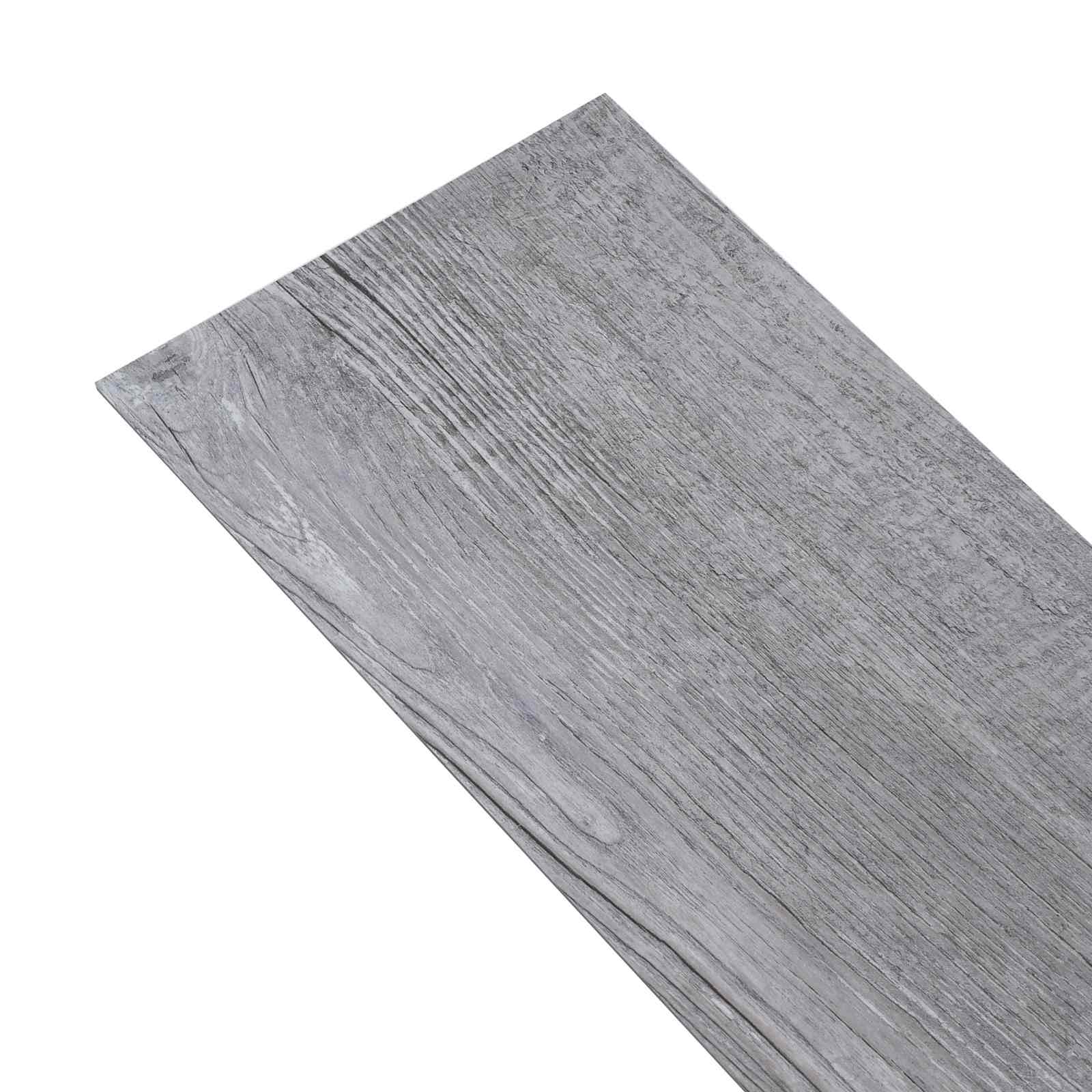 Podne daske 5,02 m² 36 pcs PVC Mat drvo sivo