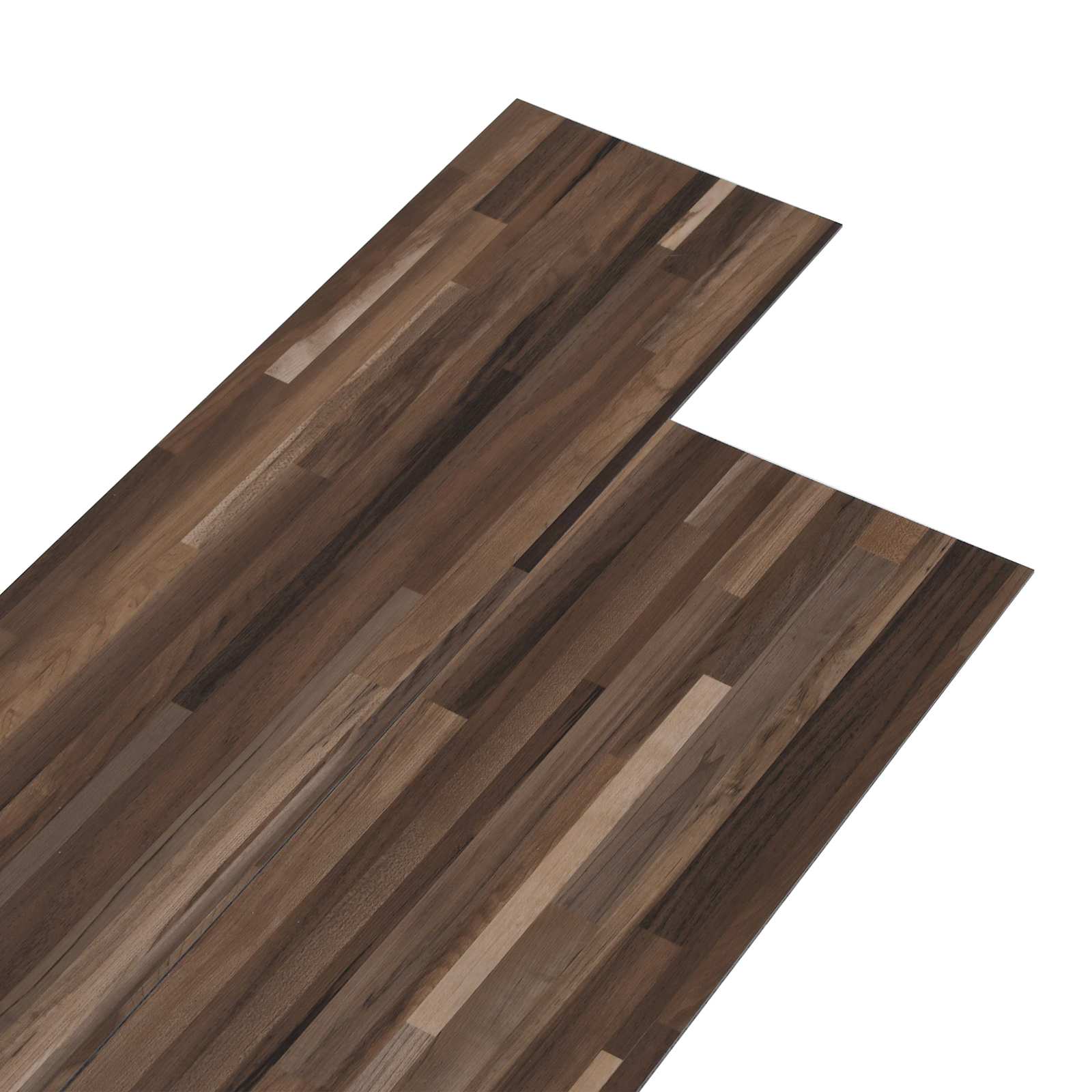 Podne daske 5,02 m² 36 pcs PVC Prugasta smeđa