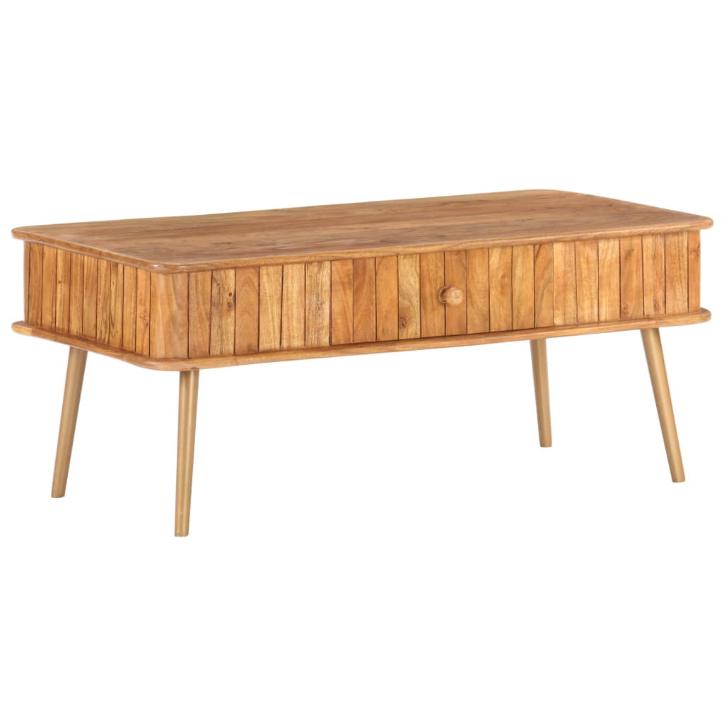 Stolić za kavu 100 x 50 x 40 cm od masivnog drva bagrema