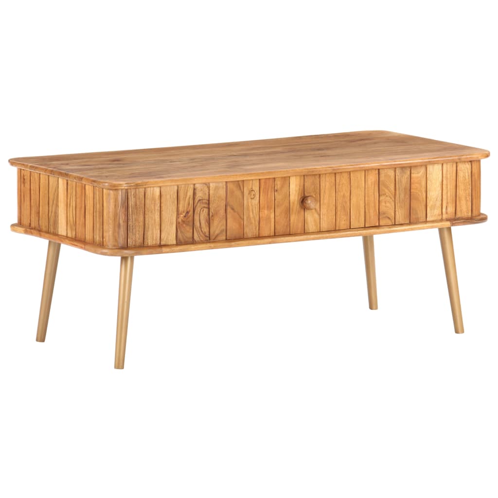 Stolić za kavu 100 x 50 x 40 cm od masivnog drva bagrema