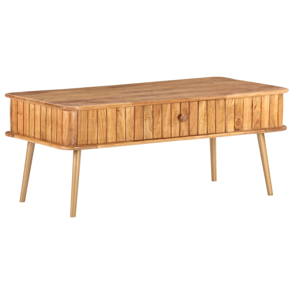 Stolić za kavu 100 x 50 x 40 cm od masivnog drva bagrema