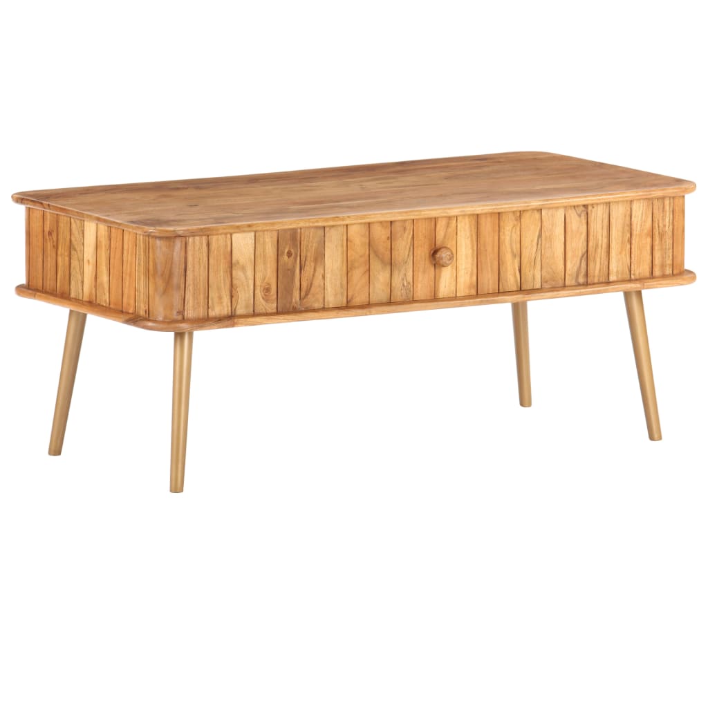 Stolić za kavu 100 x 50 x 40 cm od masivnog drva bagrema