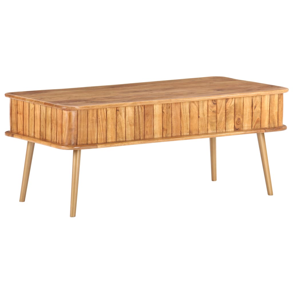 Stolić za kavu 100 x 50 x 40 cm od masivnog drva bagrema